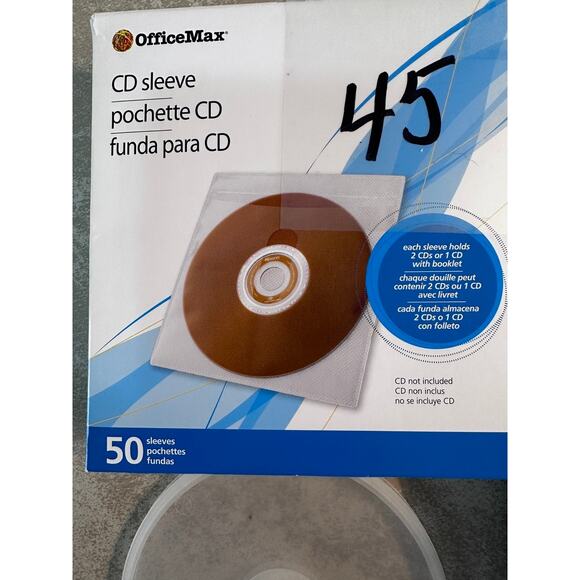 5 CD-R High Capacity Memorex recordable disc 45 cd sleeves 2 plastic cd cases - Picture 3 of 4